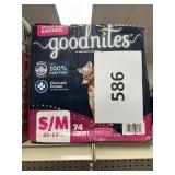 Goodnites S/M 43-68lbs 74 ct
