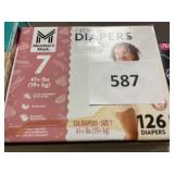 Premium diapers 126 ct size 7