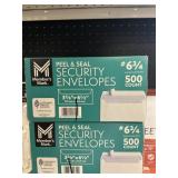 Peel & seal envelopes 2-500 ct