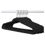 50-pk HD adult velvet hangers-black