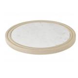 Mango wood & marble lazy susan