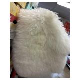 Sheepskin throw rug