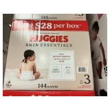 Huggies 144 diapers size 3
