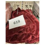 Oversized heated throw