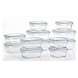 Glasslock 24pcs glass food storage set