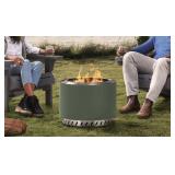 22-in Smokeless wood fire pit green