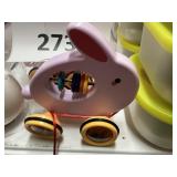 Rabbit pull toy