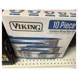 Viking 10 pc stainless mixing bowl set