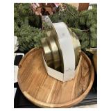Hearth & Hand bookend set -wooden lazy susan