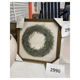 Threshold wall art wreath 16x16in