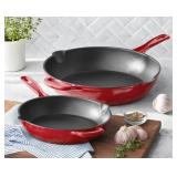 2pc Cast iron skillet