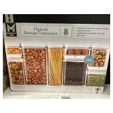 Fliplock storage containers set of 8