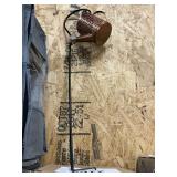 Solar stake watering can