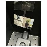 Square tall planter black planter