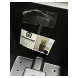 Square tall planter black planter