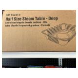 100ct Half size steam table pans deep