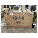 Graco convertible crib w/ drawer brown- damaged