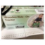 Wooden ride on tractor