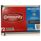 Community coffee breakfast 72 K cups