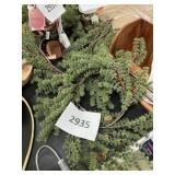 Long plastic pinecone & greenery garland