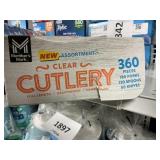 Clear cutlery 360pcs
