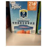 Ziploc 216 freezer quart bags