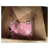 Pink silk top and shorts set L 9ct