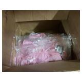 Pink silk top and shorts set XL 11ct