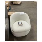 Abbyson cream swivel MCM chair