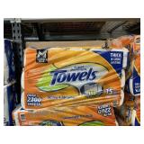 Paper towels 15 mega rolls
