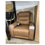 Leather power recliner