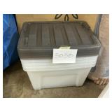 4 ct Clear totes & lids