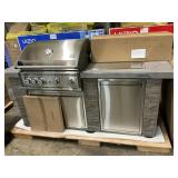 Gas grill set- stone damaged