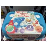 Rainbow shape sorter eggs 13 pcs