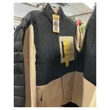 Eddie Bauer mixed media fleece jacket M