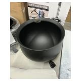 Threshold metal cauldron 12inDx9inH