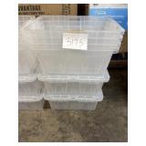 6-ct Clear totes 2-lids ONLY