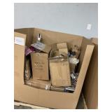 Misc box lot- MUST take all- damaged