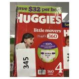 Huggies 160 diapers size 4