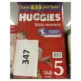 Huggies 148 diapers size 5