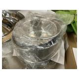 SS pet bowls w/ wall mount holders set