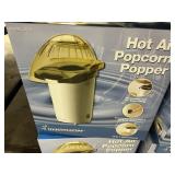 Hot air popcorn popper