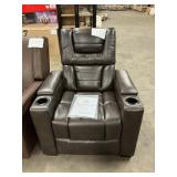 Abbyson galaxy power theater recliner - brown