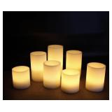 7-pc Flameless LED wax candles