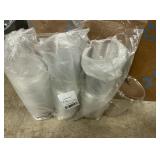 24oz Clear plastic cups w/ sip lids 50ct