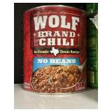 Wolf chili no beans 106 oz