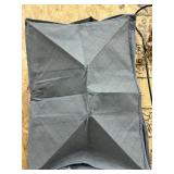 6 ct Gray collapsible fabric totes