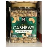 Whole cashews w/ sea salt 33 oz