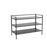 Seville resin slat shoe rack -espresso
