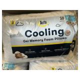 Serta cooling gel memory foam pillow 2ct SQ